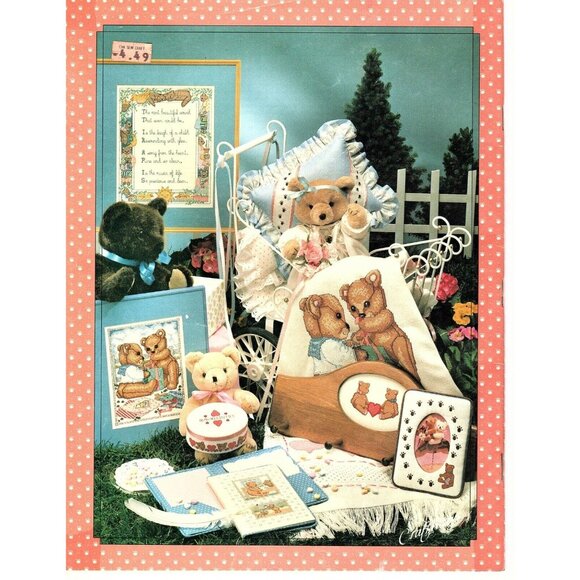 Craftways Hugga Bears Vintage Counted Cross Stitch Patterns 1983 - Picture 2 of 2